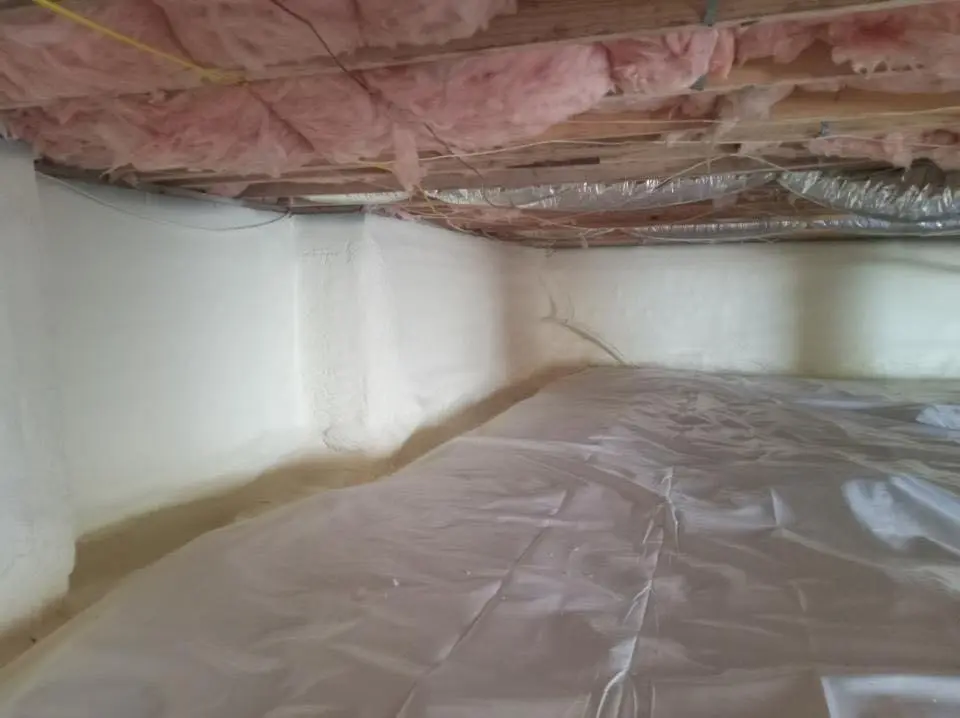 Crawl space encapsulation with closed-cell spray foam for Metal Roof Coating in Fort Lee